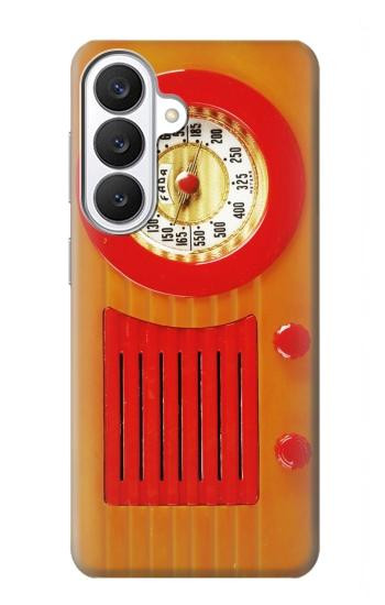 S2780 Vintage Orange Bakelite Radio Hülle Schutzhülle Taschen für Samsung Galaxy S26