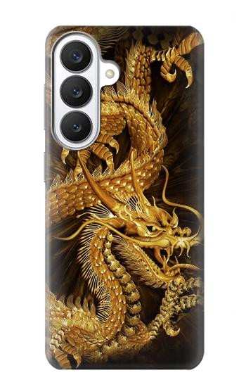 S2804 Chinese Gold Dragon Printed Hülle Schutzhülle Taschen für Samsung Galaxy S26