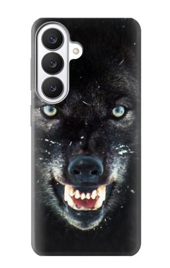 S2823 Black Wolf Blue Eyes Face Hülle Schutzhülle Taschen für Samsung Galaxy S26