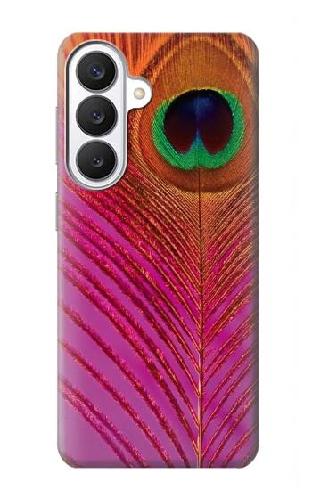 S3201 Pink Peacock Feather Hülle Schutzhülle Taschen für Samsung Galaxy S26