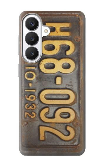 S3228 Vintage Car License Plate Hülle Schutzhülle Taschen für Samsung Galaxy S26