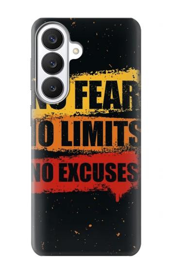 S3492 No Fear Limits Excuses Hülle Schutzhülle Taschen für Samsung Galaxy S26
