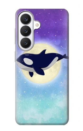 S3807 Killer Whale Orca Moon Pastel Fantasy Hülle Schutzhülle Taschen für Samsung Galaxy S26