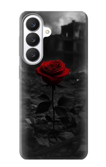 S4048 Red Rose Ruins Hülle Schutzhülle Taschen für Samsung Galaxy S26
