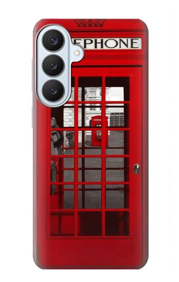 S0058 British Red Telephone Box Hülle Schutzhülle Taschen für Samsung Galaxy S26 Plus