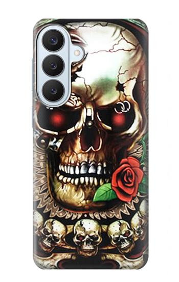 S0753 Skull Wing Rose Punk Hülle Schutzhülle Taschen für Samsung Galaxy S26 Plus