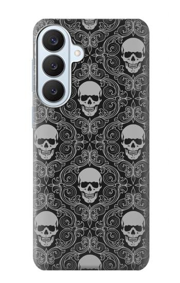 S2371 Skull Vintage Monochrome Pattern Hülle Schutzhülle Taschen für Samsung Galaxy S26 Plus