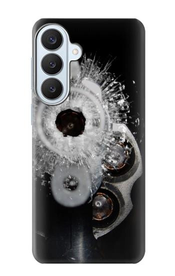S2387 Gun Bullet Hole Glass Hülle Schutzhülle Taschen für Samsung Galaxy S26 Plus