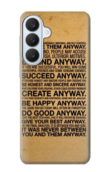 S2513 Mother Teresa Anyway Quotes Hülle Schutzhülle Taschen für Samsung Galaxy S26 Plus