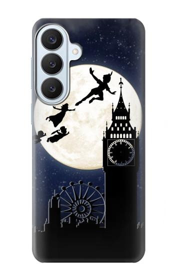 S3249 Peter Pan Fly Full Moon Night Hülle Schutzhülle Taschen für Samsung Galaxy S26 Plus