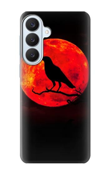 S3328 Crow Red Moon Hülle Schutzhülle Taschen für Samsung Galaxy S26 Plus