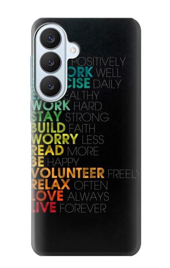 S3523 Think Positive Words Quotes Hülle Schutzhülle Taschen für Samsung Galaxy S26 Plus