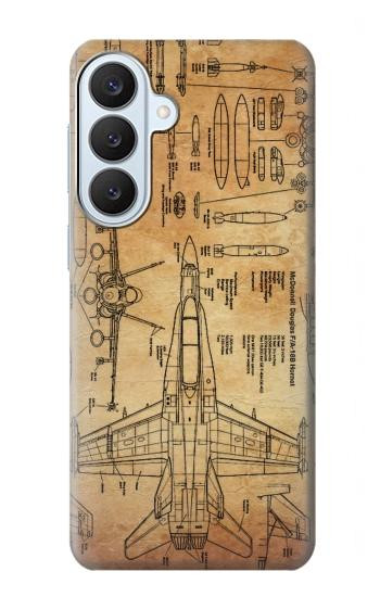 S3868 Aircraft Blueprint Old Paper Hülle Schutzhülle Taschen für Samsung Galaxy S26 Plus