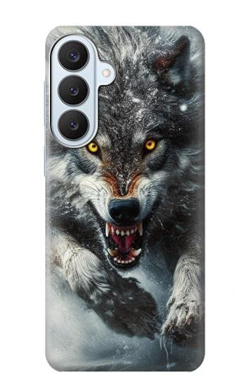 S3965 Angry Wolf Running Hülle Schutzhülle Taschen für Samsung Galaxy S26 Plus