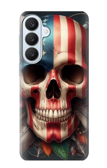 S4015 Skull American Flag Hülle Schutzhülle Taschen für Samsung Galaxy S26 Plus