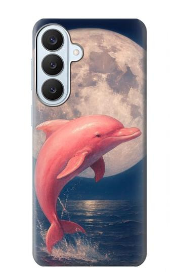S4045 Dolphin Moon Night Hülle Schutzhülle Taschen für Samsung Galaxy S26 Plus