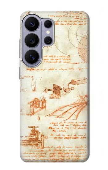 S0566 Technical Drawing Da Vinci Hülle Schutzhülle Taschen für Samsung Galaxy S26 Ultra