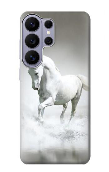 S0932 White Horse Hülle Schutzhülle Taschen für Samsung Galaxy S26 Ultra