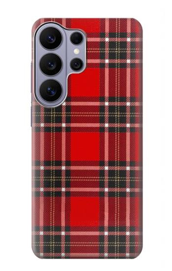 S2374 Tartan Red Pattern Hülle Schutzhülle Taschen für Samsung Galaxy S26 Ultra