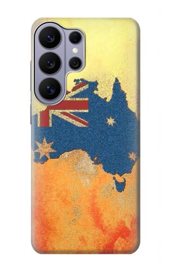 S2494 Australia Flag Map Rock Texture Hülle Schutzhülle Taschen für Samsung Galaxy S26 Ultra