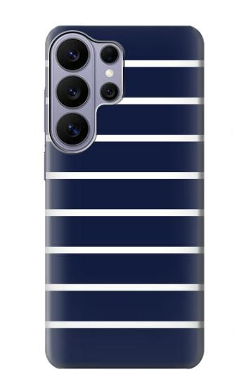 S2767 Navy White Striped Hülle Schutzhülle Taschen für Samsung Galaxy S26 Ultra