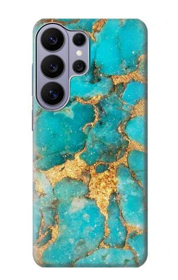 S2906 Aqua Turquoise Stone Hülle Schutzhülle Taschen für Samsung Galaxy S26 Ultra