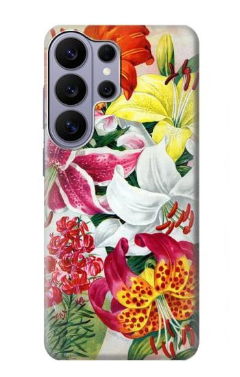 S3205 Retro Art Flowers Hülle Schutzhülle Taschen für Samsung Galaxy S26 Ultra