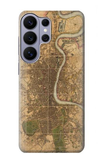S3230 Vintage Map of London Hülle Schutzhülle Taschen für Samsung Galaxy S26 Ultra