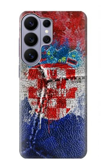 S3313 Croatia Flag Vintage Football Graphic Hülle Schutzhülle Taschen für Samsung Galaxy S26 Ultra
