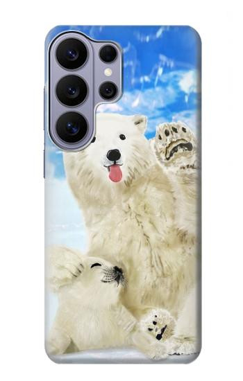 S3794 Arctic Polar Bear and Seal Paint Hülle Schutzhülle Taschen für Samsung Galaxy S26 Ultra