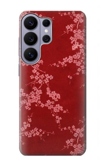 S3817 Red Floral Cherry blossom Pattern Hülle Schutzhülle Taschen für Samsung Galaxy S26 Ultra