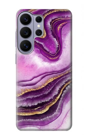 S3896 Purple Marble Gold Streaks Hülle Schutzhülle Taschen für Samsung Galaxy S26 Ultra