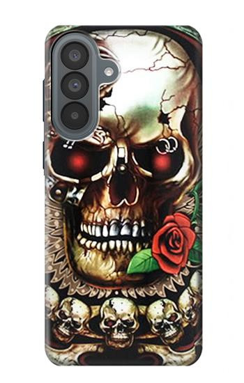 S0753 Skull Wing Rose Punk Hülle Schutzhülle Taschen für Samsung Galaxy A37