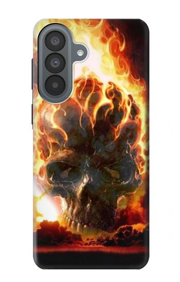S0863 Hell Fire Skull Hülle Schutzhülle Taschen für Samsung Galaxy A37
