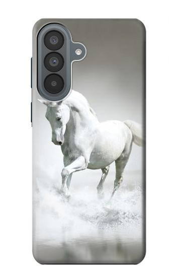 S0932 White Horse Hülle Schutzhülle Taschen für Samsung Galaxy A37