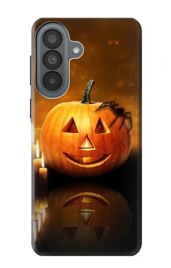 S1083 Pumpkin Spider Candles Halloween Hülle Schutzhülle Taschen für Samsung Galaxy A37
