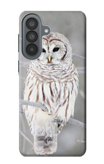 S1566 Snowy Owl White Owl Hülle Schutzhülle Taschen für Samsung Galaxy A37