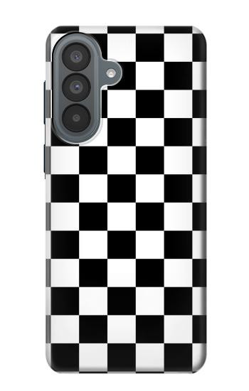 S1611 Black and White Check Chess Board Hülle Schutzhülle Taschen für Samsung Galaxy A37