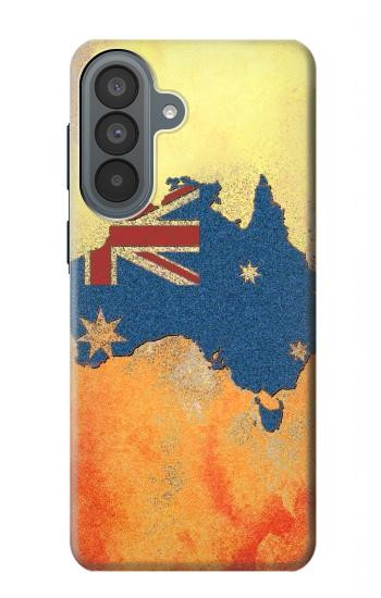 S2494 Australia Flag Map Rock Texture Hülle Schutzhülle Taschen für Samsung Galaxy A37