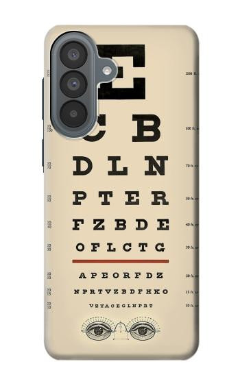 S2502 Eye Exam Chart Decorative Decoupage Poster Hülle Schutzhülle Taschen für Samsung Galaxy A37
