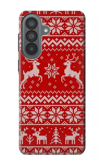 S2835 Christmas Reindeer Knitted Pattern Hülle Schutzhülle Taschen für Samsung Galaxy A37