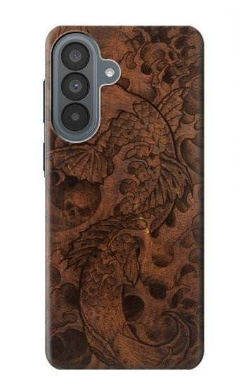 S3405 Fish Tattoo Leather Graphic Print Hülle Schutzhülle Taschen für Samsung Galaxy A37