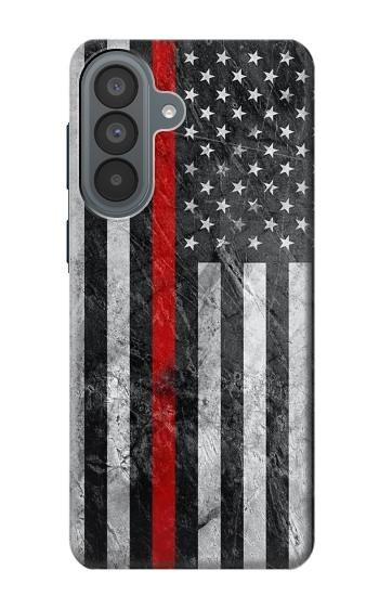 S3687 Firefighter Thin Red Line American Flag Hülle Schutzhülle Taschen für Samsung Galaxy A37