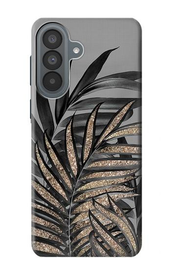 S3692 Gray Black Palm Leaves Hülle Schutzhülle Taschen für Samsung Galaxy A37