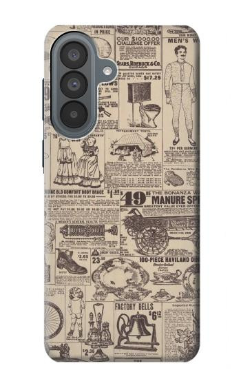 S3819 Retro Vintage Paper Hülle Schutzhülle Taschen für Samsung Galaxy A37