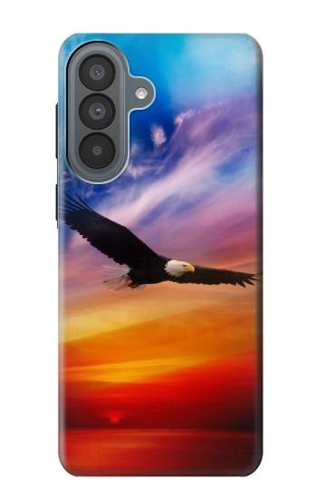 S3841 Bald Eagle Flying Colorful Sky Hülle Schutzhülle Taschen für Samsung Galaxy A37