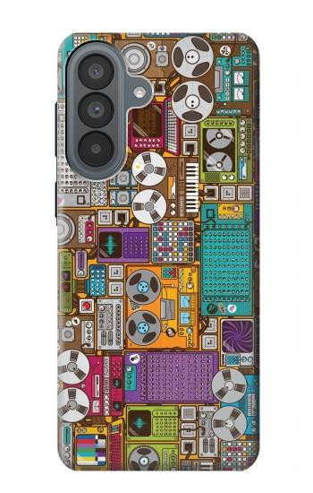 S3879 Retro Music Doodle Hülle Schutzhülle Taschen für Samsung Galaxy A37