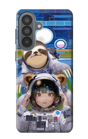 S3915 Raccoon Girl Baby Sloth Astronaut Suit Hülle Schutzhülle Taschen für Samsung Galaxy A37