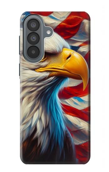 S3967 Bald Eagle American Flag Hülle Schutzhülle Taschen für Samsung Galaxy A37