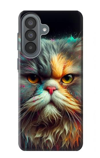 S3971 Cat Painted Color Hülle Schutzhülle Taschen für Samsung Galaxy A37